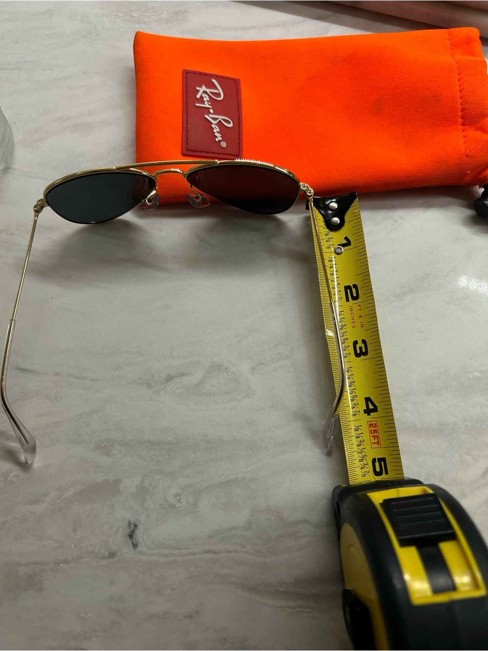 Ray-Ban Kids Aviator Sunglasses in Gold with Brown Lenses - Picture 12 of 15